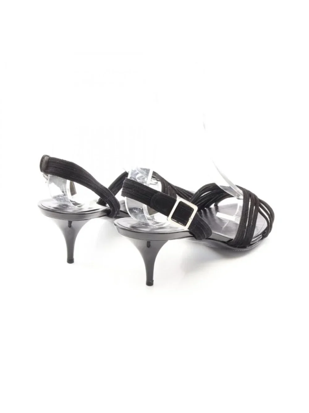 Chanel Sandals Suede Black
